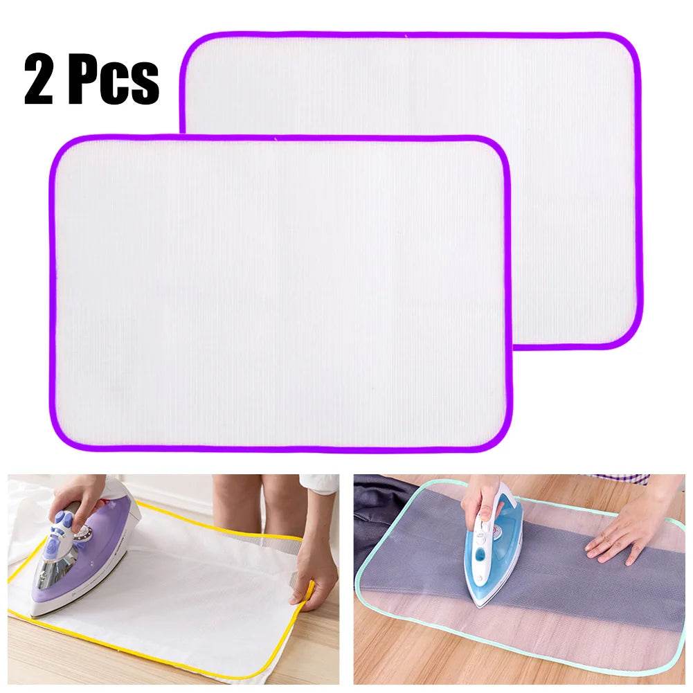 2Pcs Ironing Board Covers Ironing Cloth Protect Garment Iron Clothes Heat Resistant Ironing Protective Insulation Pad - AIAZ