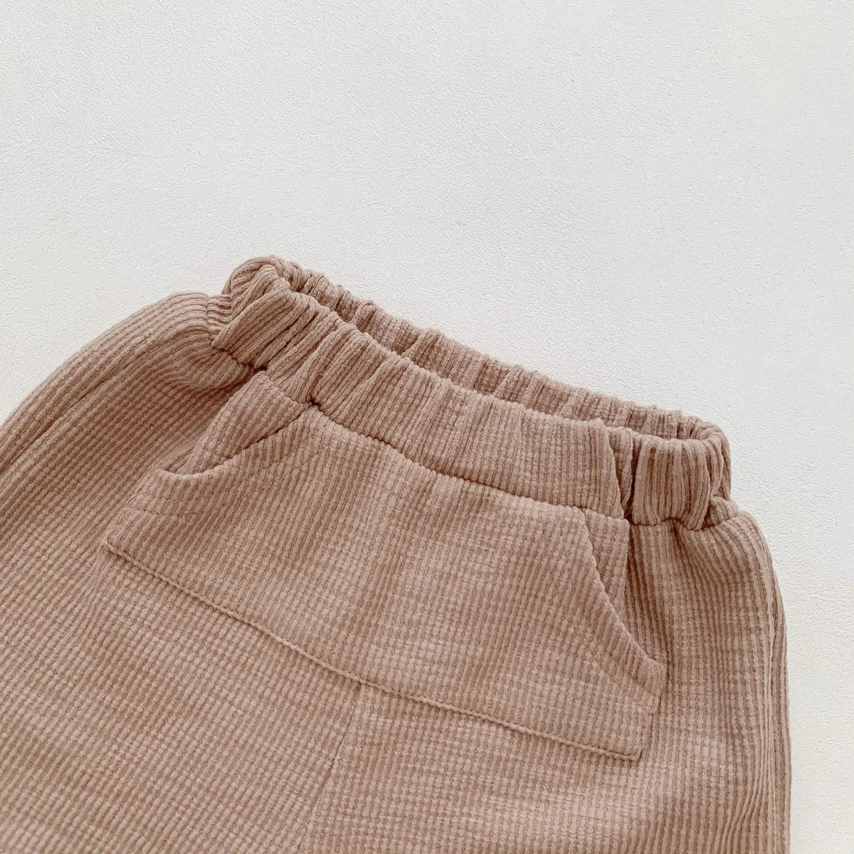 Solid Color Tracksuits Children Fashion Casual Short Sleeve Tops Shorts Summer Boys Girls Clothing Cute Little Bear Simple 2pcs