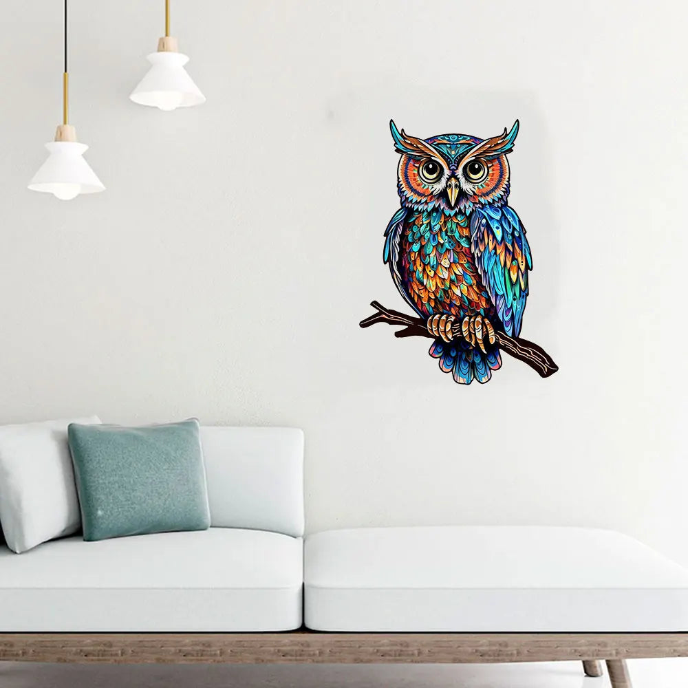 Jigsaw  Puzzle Owl 3D Wooden Kids Toys Decorations High Difficulty