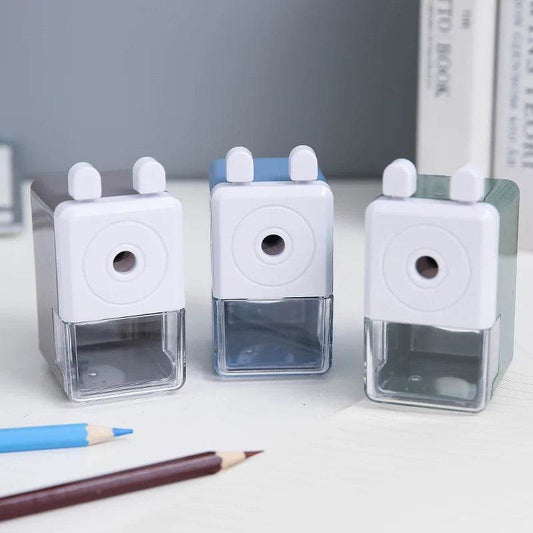 Students Use Back to School Supplies Stationery Bar Pencil Sharpener Simple and Portable Useful Kawaii Sharpeners Pencils Office - AIAZ