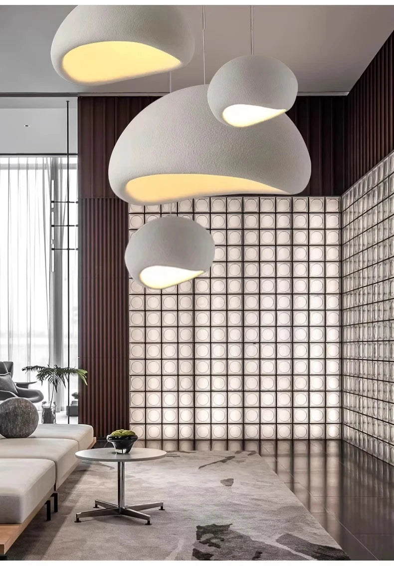 Japanese Wabi Sabi Chandelier Modern LED Pendant Light for Dining Living Room Bedroom Bar Designer Homestay E27 Hanghing Lamp
