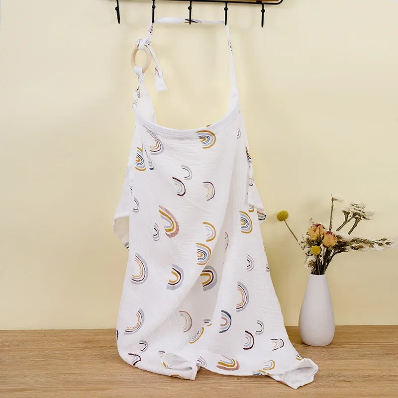 Mother Outing Breastfeeding Cover Double-layer Cotton Baby Feeding Nursing Covers Privacy Breastfeeding Apron Stroller Blanket