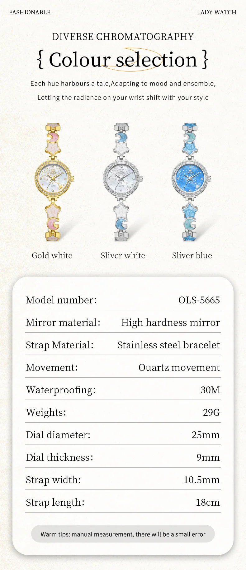 OLEVS New 5665 Watches For Women Elegant Luxury Original Quartz Watches Waterproof Luminous Ladies Ladies Watch Reloj