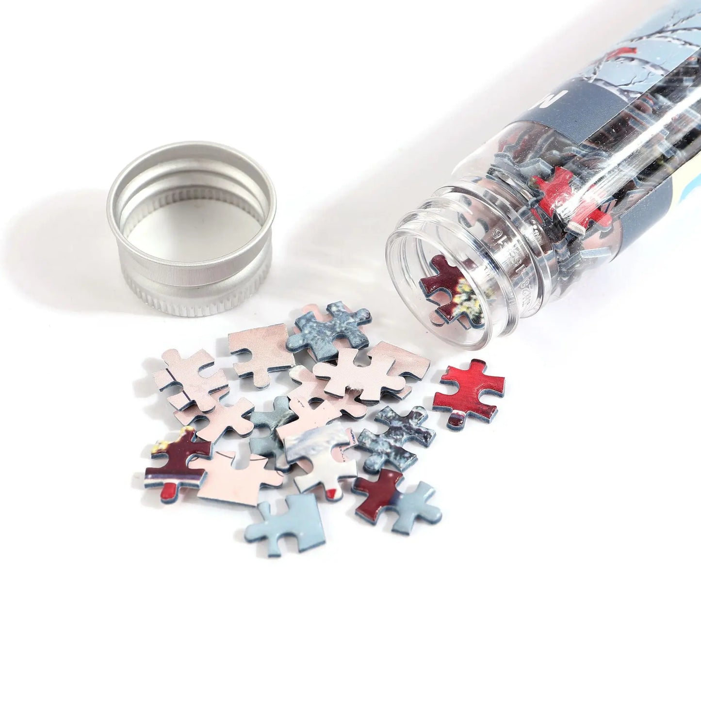 150PCS Mini Test Tube Jigsaw Puzzle Decompression Toys Fidget Toys Famous Painting Puzzle for Aldult Family Game Educational Toy