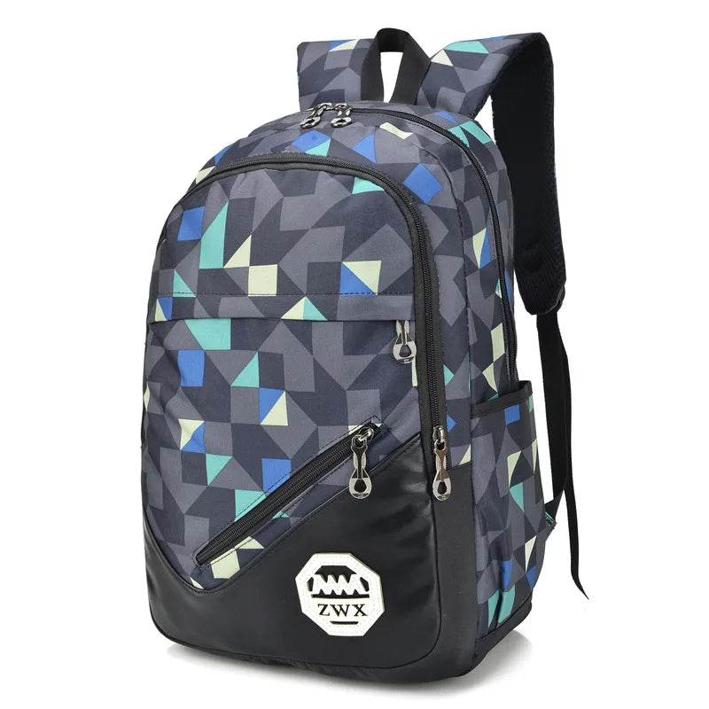 Waterproof travel laptop backpack children School Bags teenager Boys girls camouflage school Backpack set high School backpack - AIAZ