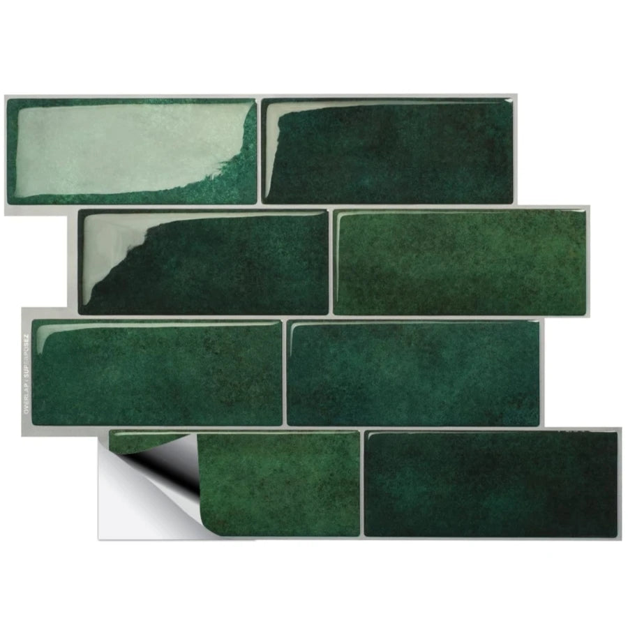 5/10/20pcs Peel And Stick Wall Tile, Waterproof Wallpaper For Living Room Kitchen，Interior Decorative 3D Wall Tiles