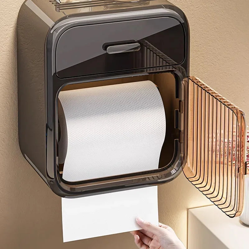 Toilet Paper Box Toilet Paper Roll Storage Rack Bathroom Roller Tissue Holder Wall Mounted Tissue Boxes Bathroom Accessories