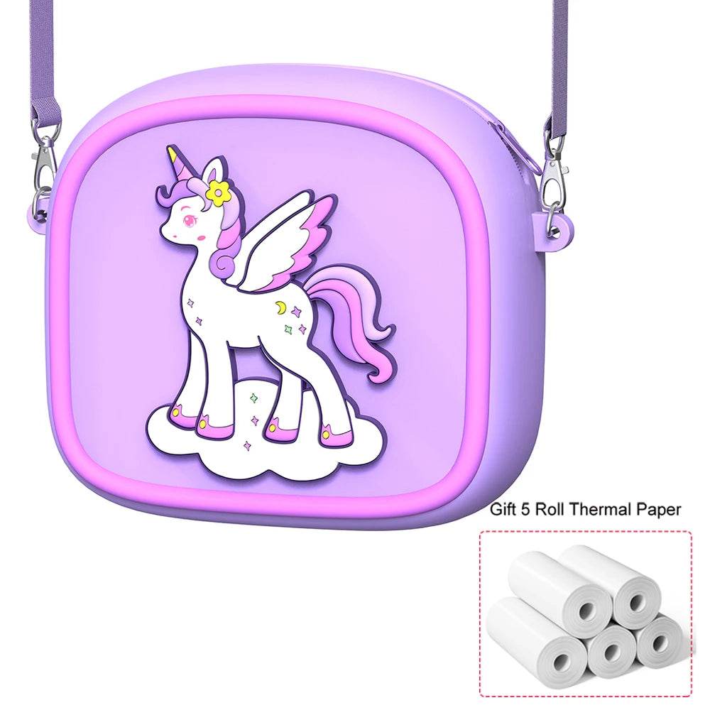 AMORUS Kids Camera Instant 1080P HD Dual Lens Selfie Digital Camera for Girls Boys Christmas Birthday Gifts Toys With 32G Print - AIAZ