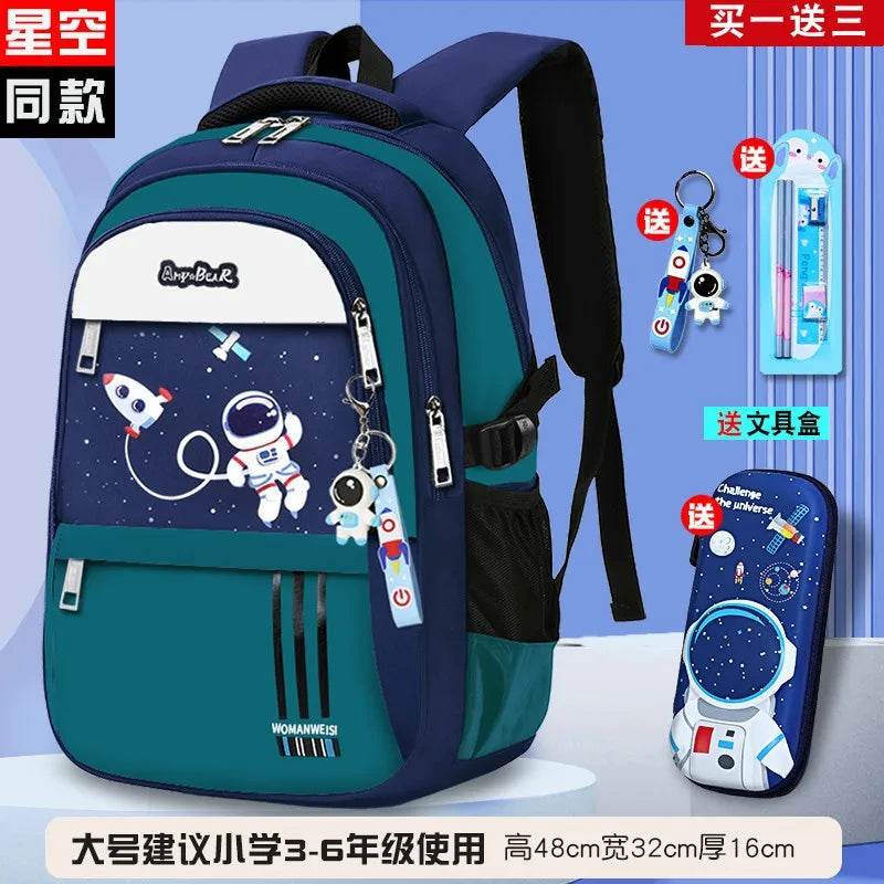 Kids Backpack Children School Bags for Boys Orthopedic School Backpack Waterproof Primary Schoolbag Book Bag Mochila Infantil - AIAZ