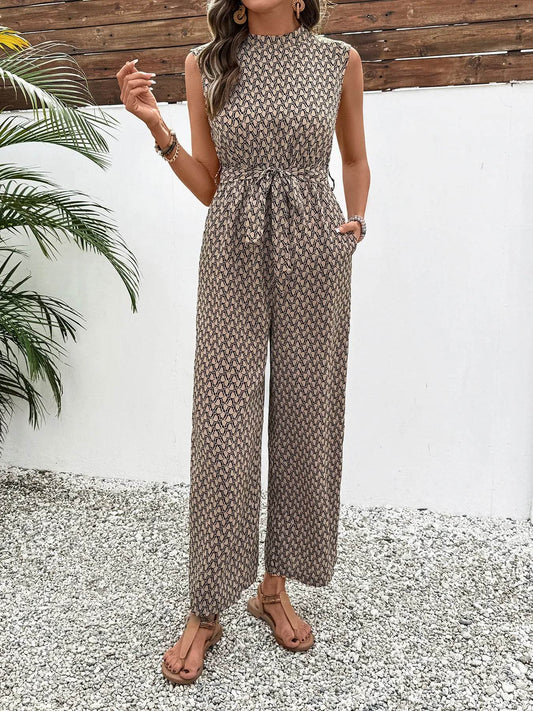 In the summer of 2025, sleeveless jumpsuits are on sale for women with elegant and stylish commuting high-waisted jumpsuits - AIAZ
