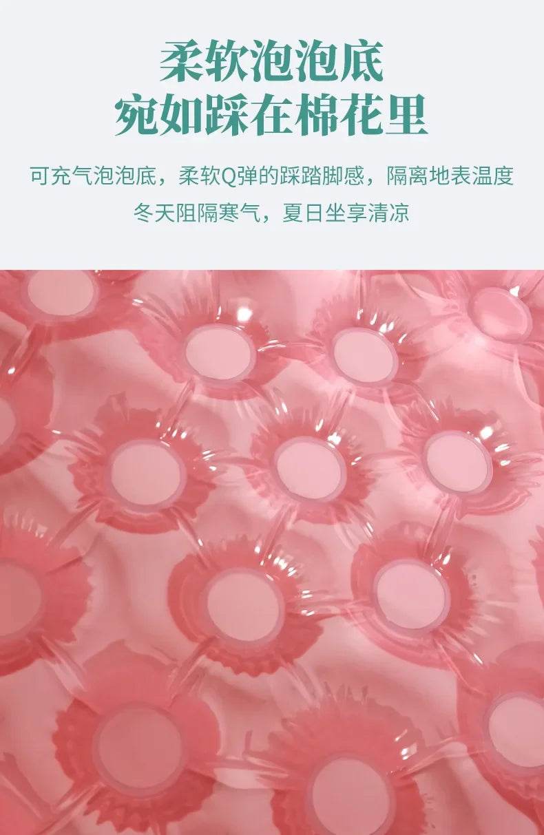 Reusable Inflatable Swimming Pool Double Layer Garden Portable Thickened For Kids Water Toys Party Round Indoor Outdoor Paddling - AIAZ
