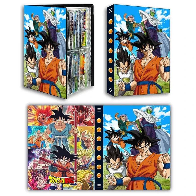 Dragon Ball Son Goku Vegeta Frieza 240pcs Card Album Book Game Card Holder Binder VMAX Game Card Collection Kids Toys Gift - AIAZ
