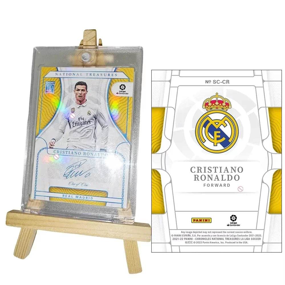 Panini collectible card laser flash DIY Messi Cristiano Ronaldo Kylian Mbappe David Beckham Card bricks Holiday gifts 1.5mmthick - AIAZ