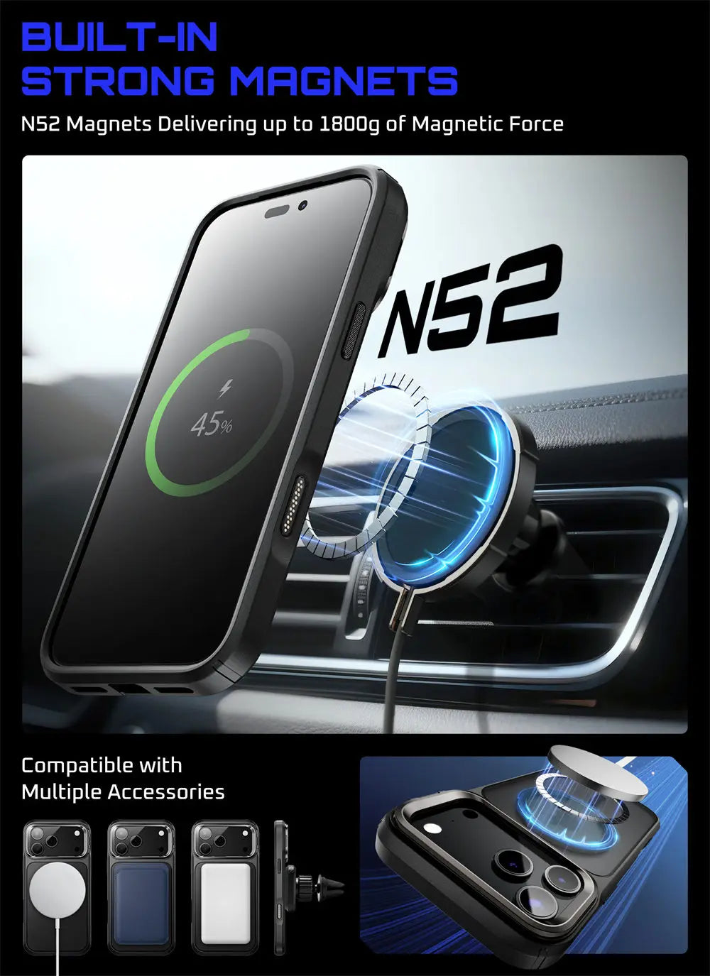 SUPCASE For iPhone 17 Pro Max Case with Camera Control Capture Button UB Mag Slim Shockproof Magnetic MagSafe Phone Case Cover