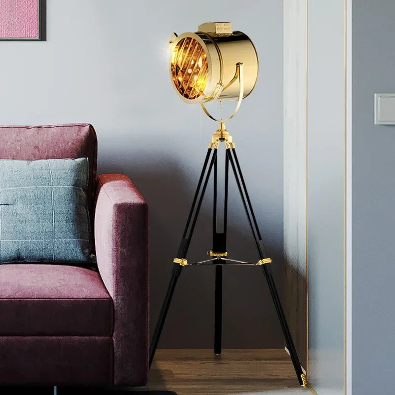 Nordic Creative Designer Stainless Steel Floor Lamp Restaurant Living Room Studio Retro Metal Led Light Home Decoration Lighting