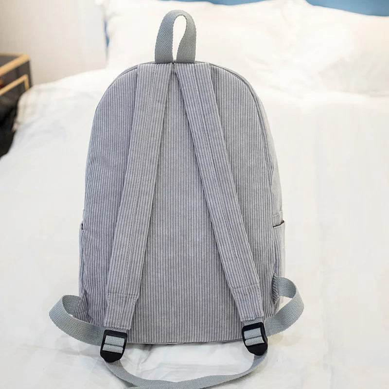 Personalized Kids Backpack, Embroidered Corduroy Backpack,Back to School, Kid name backpack,school bag college,toddler,with name - AIAZ