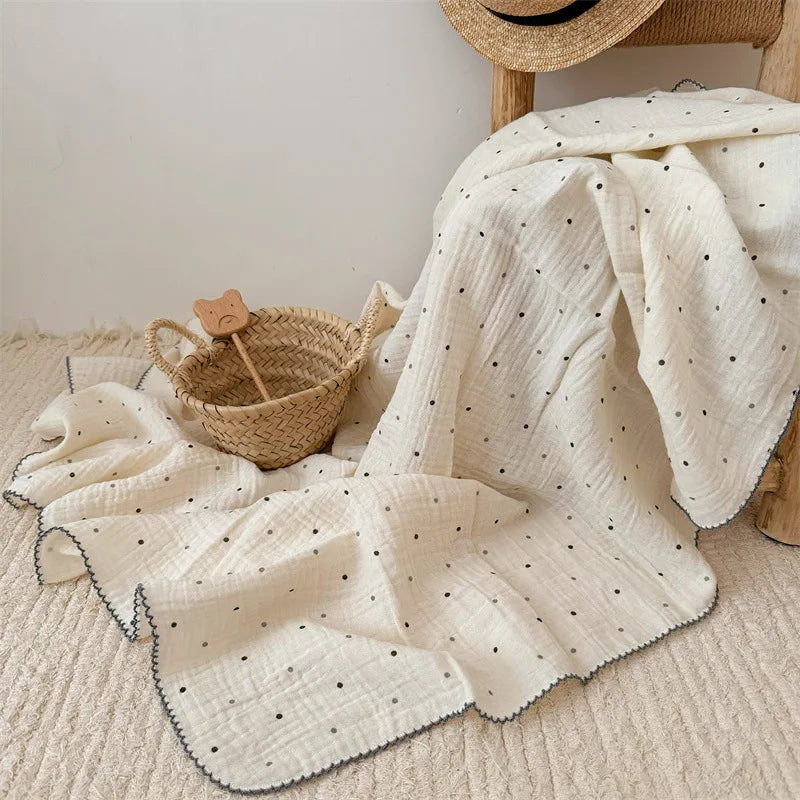 Baby Blanket Newborn Summer Muslin Swaddle Blankets Baby Wrap Cotton Soft Receiving Blankets Bedding Crib Quilt Stuff Bath Towel