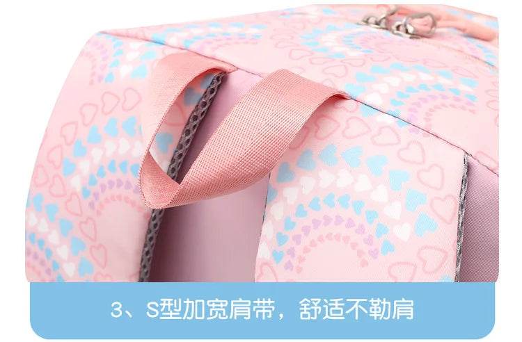 School Bags Girls Casual Travel Backpack Children Middle School Students Backpacks Business Oxford Waterproof Rucksack No Wheel - AIAZ