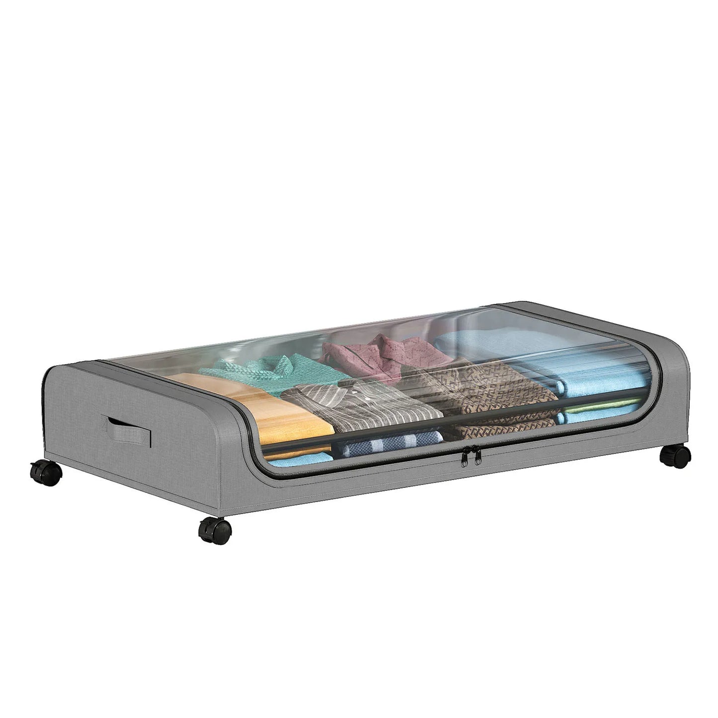 Simple Wheel Storage Box Multifunctional Movable Clothes Storage Case For Home
