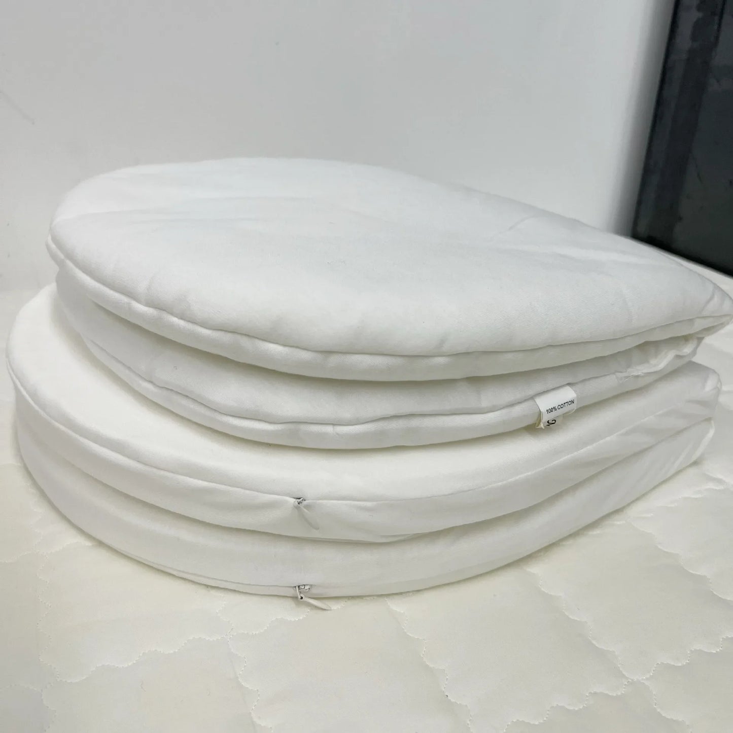 Ins Newborn Hand Basket Cotton Rope Woven Crib Baby Cradle Portable Outdoor Sleeping Infant Accessories Photography Props Gifts