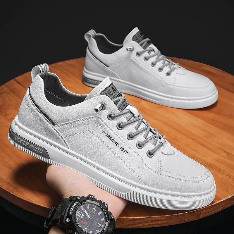 New Shoes for Men Comfortable Flat Men's Casual Shoes Outdoor Wild Men's Sneakers High End Fashion One Pedal Dress Shoes Male - AIAZ