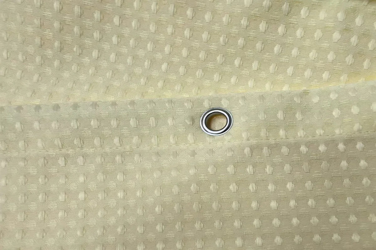 Minghe Fabric Shower Curtain,Heavy Duty Cloth Bathroom Shower Curtain,Polyester Shower Curtain Waffle 230 gsm