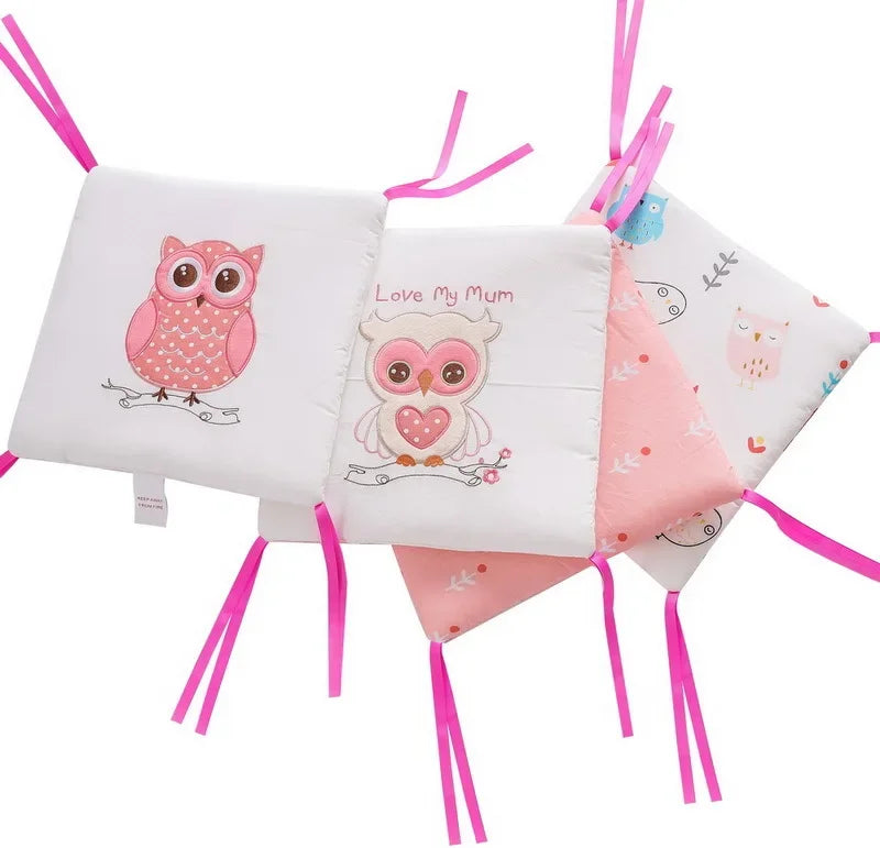 Baby Bed Protector Crib Bumper Pads 6Pcs/Set Baby Bed Bumper Kids Safety Bed Around Cotton Blend Crib Anti-collision Anti-fall