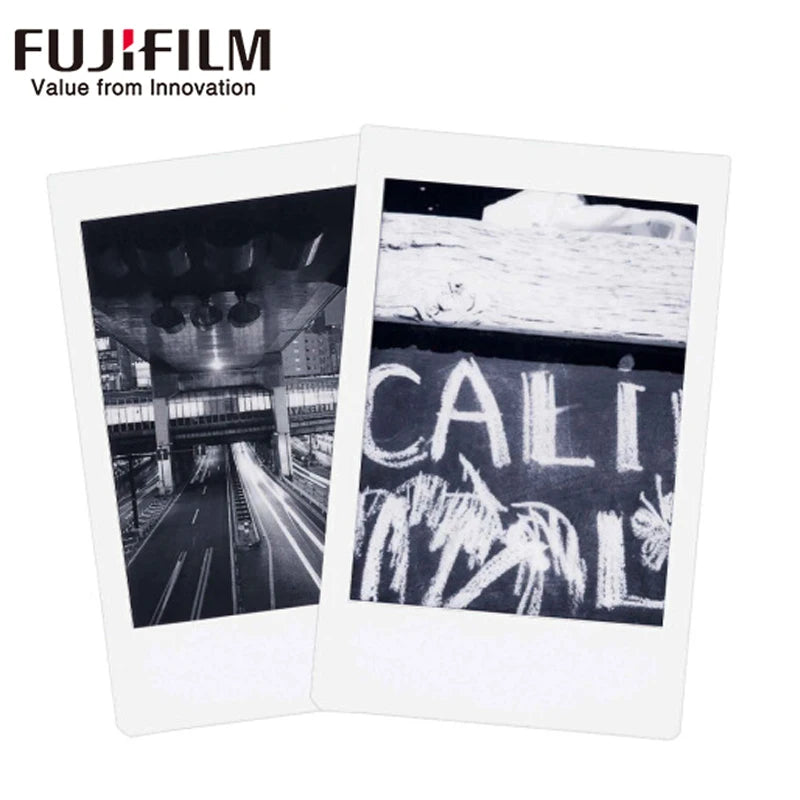 10-100 Sheets Fujifilm Fuji Instax Mini 12 11 8 9 Black and white Monochrome Films for Instant Mini 8 9 7s 25 Camera Photo Paper