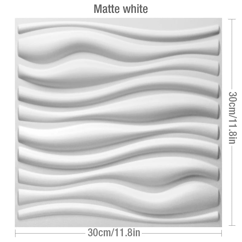 12 Pcs 30cm 3D wall sticker decorative ceiling living room Wood grain wallpaper waterproof 3D Wall panel bathroom kitchen Hotel