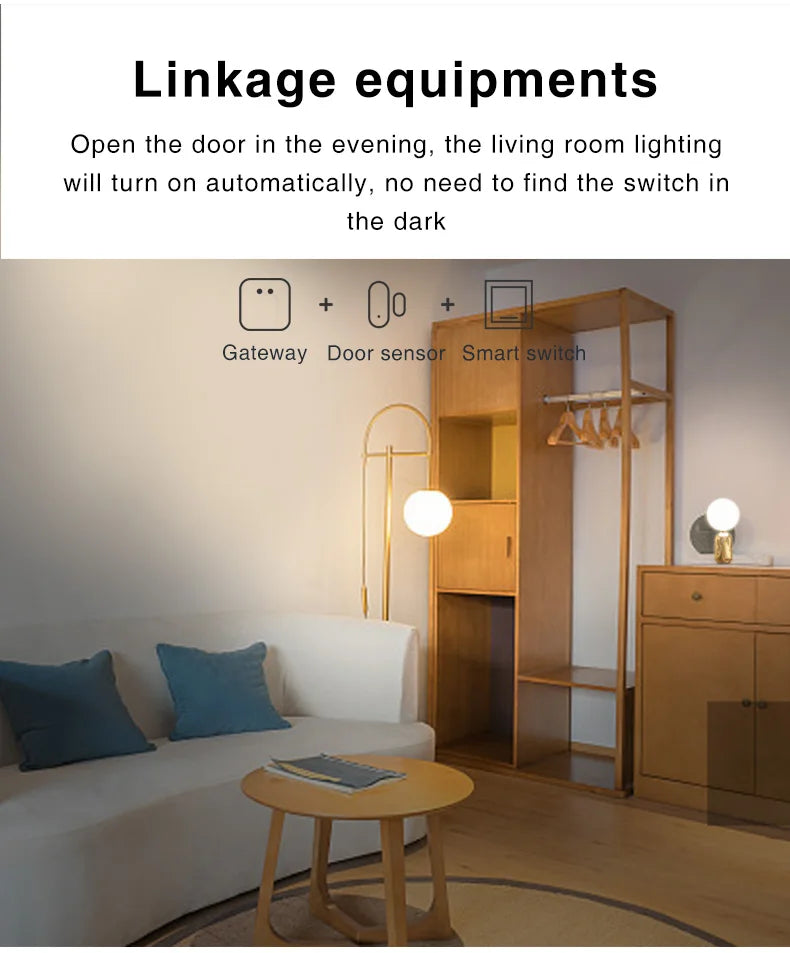Zigbee Smart Door Window Sensor Open/Closed Detectors EWeLink App Control Security Alarm Work With Alexa Google Home