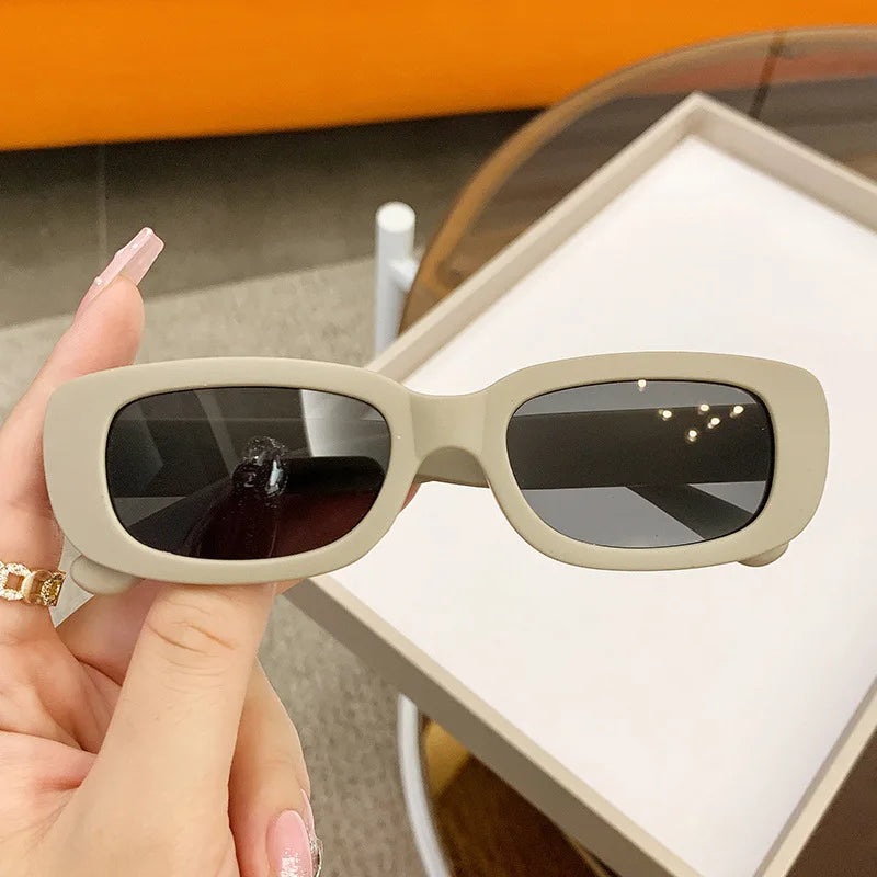 Children Cute Vintage Frosted Rectangle Sunglasses Outdoor Girls Boys Sweet Sun glasses Protection Classic Kids eyewear UV400