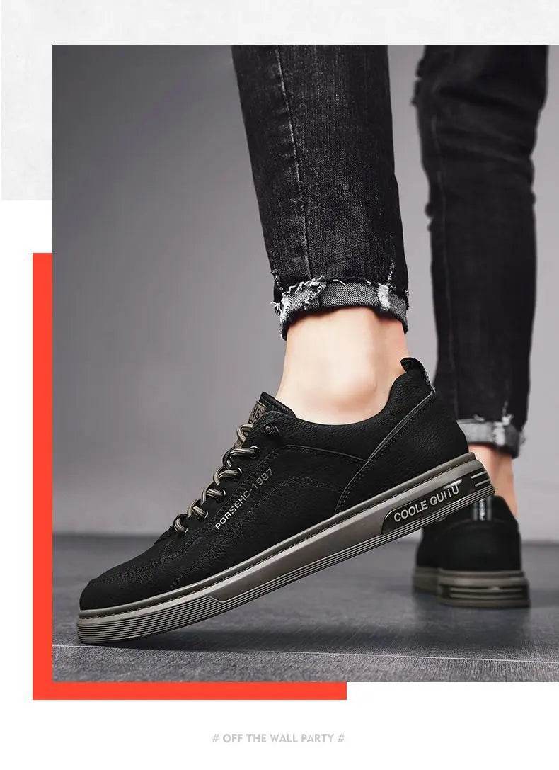 New Shoes for Men Comfortable Flat Men's Casual Shoes Outdoor Wild Men's Sneakers High End Fashion One Pedal Dress Shoes Male - AIAZ