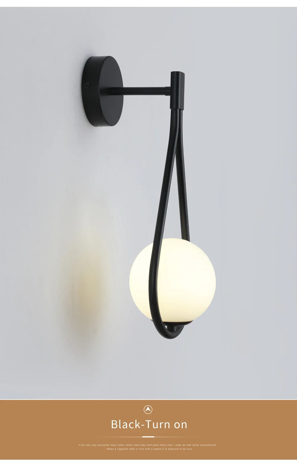 Modern LED Wall Lamps Metal Living Room Lamp Fashion Nordic Bedside Glass Wall Lamp Bedroom Decoration Lighting