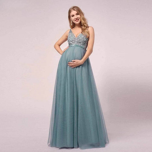 Maternity Evening Dresses 2025 Woman Customized Party Dress Women Elegant Luxury Dress for Weddings Ball Gown New in Dresses - AIAZ