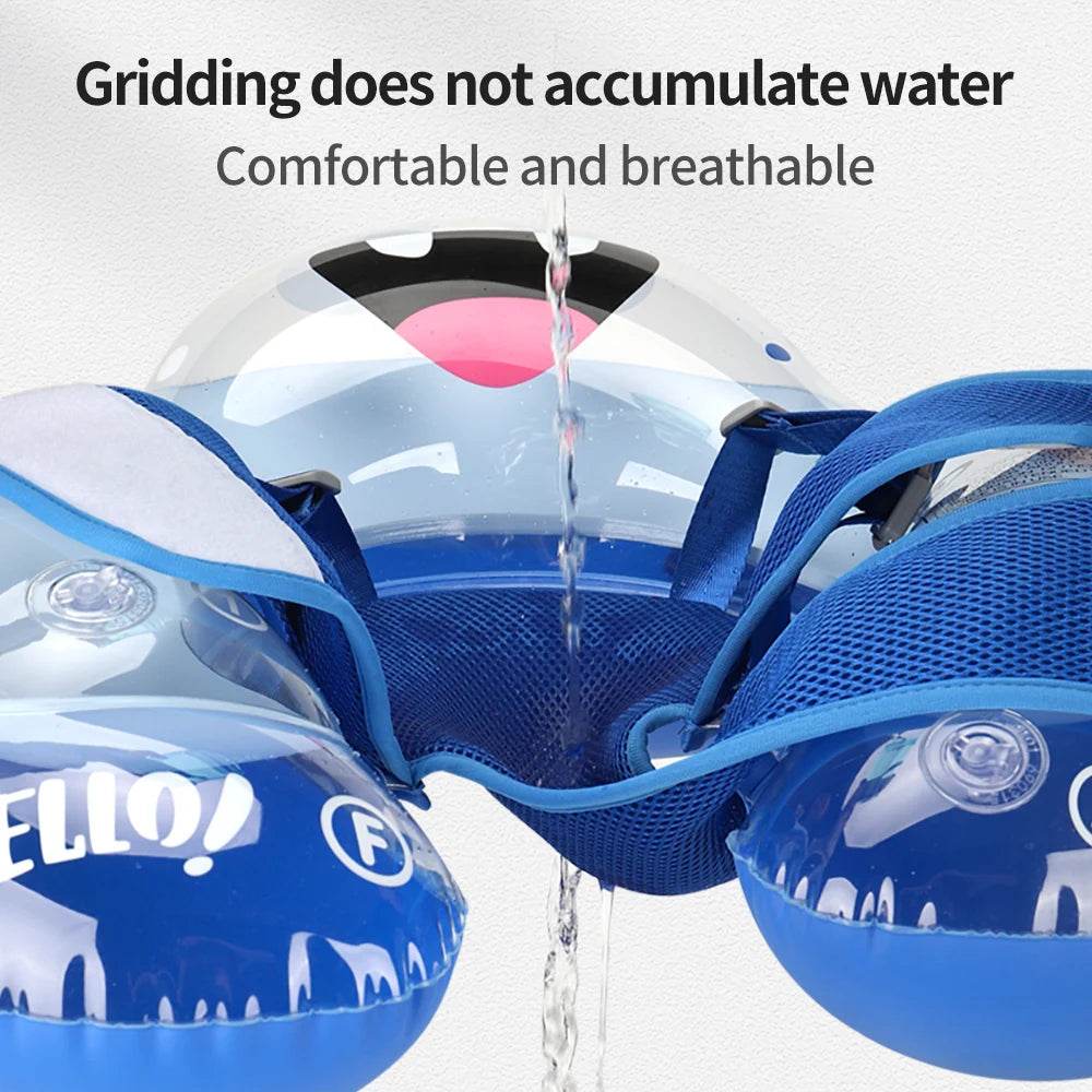 Swimbobo Kids Inflatable Baby Floating Water Toy Swimming Floats Waist Trainer Child Swim Pool Ring PVC Children Float - AIAZ