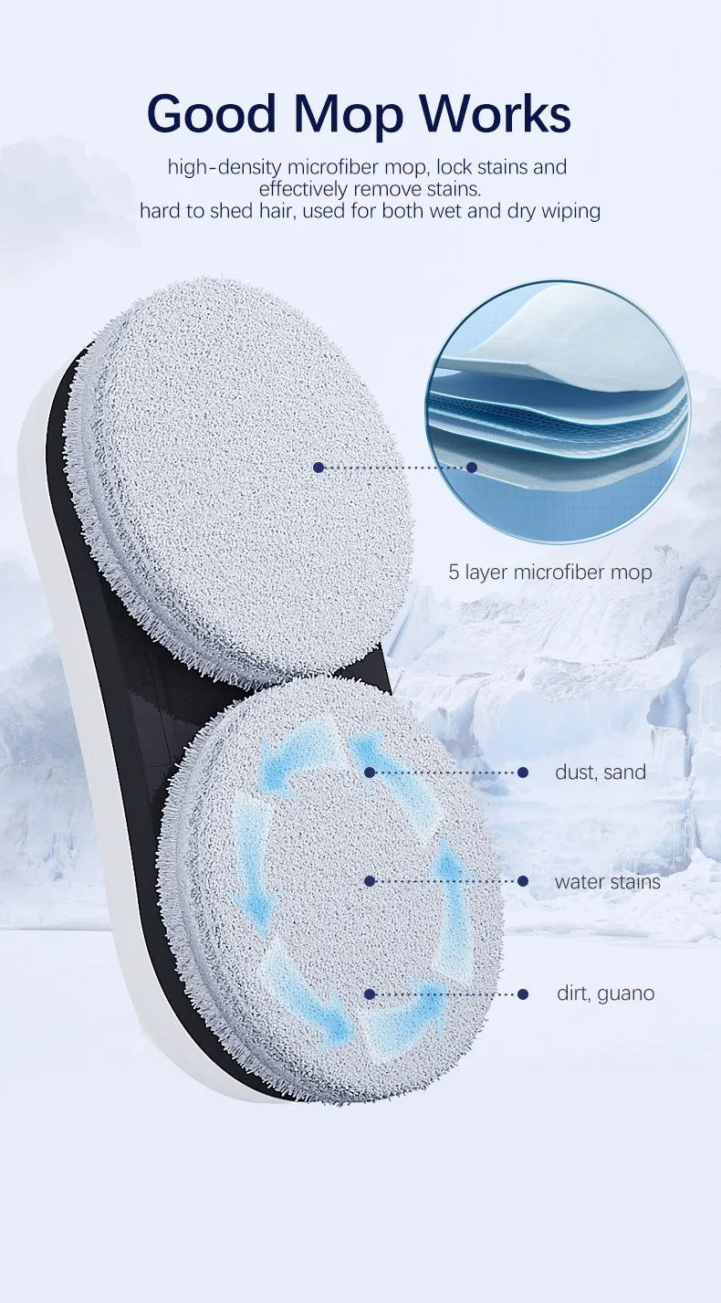 Window Cleaning Robot Window Washer Robot Home Appliance Vacuum Cleaner Window Cleaner Electric Glass With Remote Control