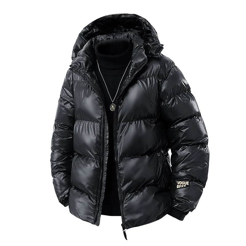 Men's Winter Coat Hooded Padded Jacket 2025 woman Heavyweight Warm Thick Thermal Outerwear Black Cold Weather Casual Streetwear - AIAZ
