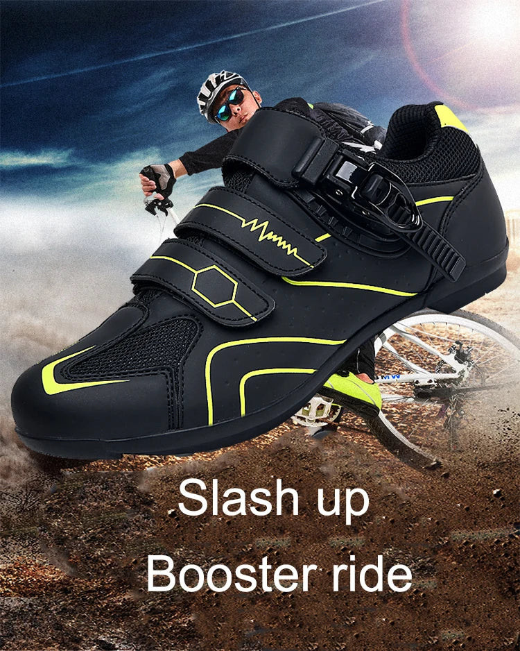 New men's cycling sneakers with cleats Speed cycling Shoes for women, rubber soled cycling shoes