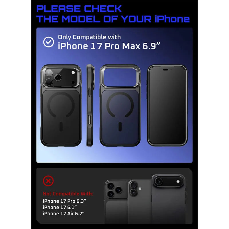 SUPCASE For iPhone 17 Pro Max Case with Camera Control Capture Button UB Mag Slim Shockproof Magnetic MagSafe Phone Case Cover