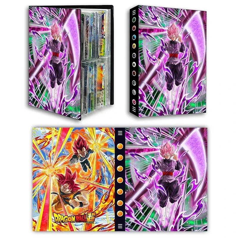 Dragon Ball Son Goku Vegeta Frieza 240pcs Card Album Book Game Card Holder Binder VMAX Game Card Collection Kids Toys Gift - AIAZ