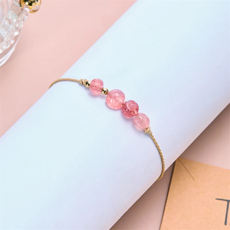 12 Zodiac Signs Woven Card Paper Bracelet for Women Men Minimalist Natural Stone Handmade  Braided Bracelet Friendship Jewelry