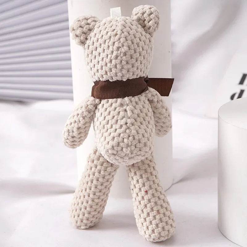 Kids Plush Animals Toys Cute Bear Stuffed Bags Key Pendant Dolls Gifts Birthday Wedding Party Decor Children Baby Bear Stuffed - AIAZ