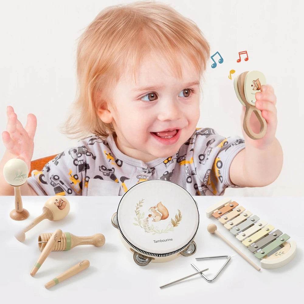 Musical Instruments Montessori Music Baby 0 12 Months Toys Drum Xylophone Kids Early Educational Wooden Instruments Baby Toys - AIAZ