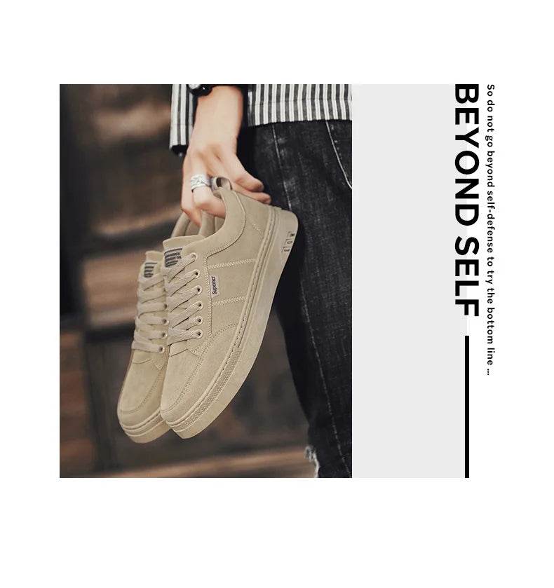 Men's Shoes 2025 New Spring Work Safety Shoes, Anti-slip, Wear-resistant, Versatile Casual Sports Work Shoes, Men's Board Shoes - AIAZ