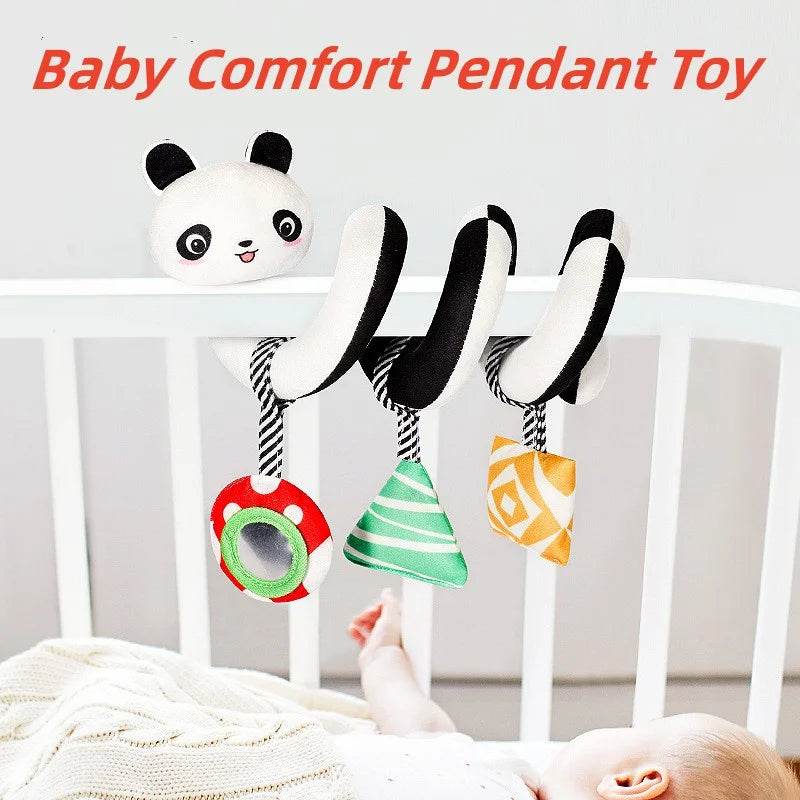 Montessori Baby Toys Kawaii Soft Plush Dolls Animal Strollers Pendant Toys for Newborn Boys Girls Toddler Birthday Gift - AIAZ