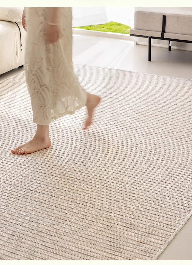 100% Cotton Carpet Living Room No Glue Health Kid Room Carpet Crawling Play Mat Minimalism Modern Bedroom Cloakroom Rugs Carpet