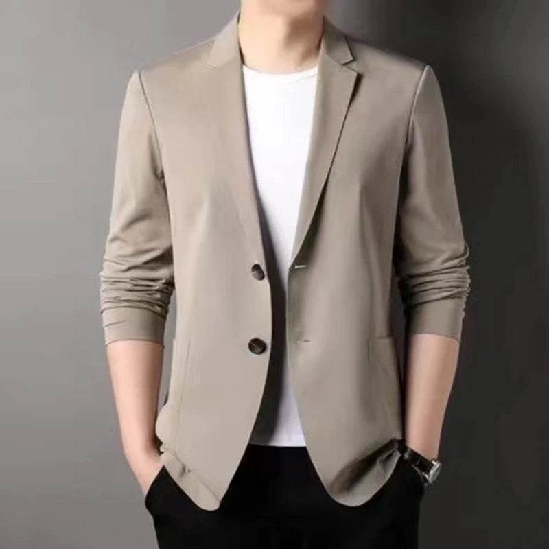 Fashion Male Cotton Work Wear Brand Business Clothes Size M-7XL High Quality Casual Traje De Hombre Gentleman Korean Formal Suit - AIAZ