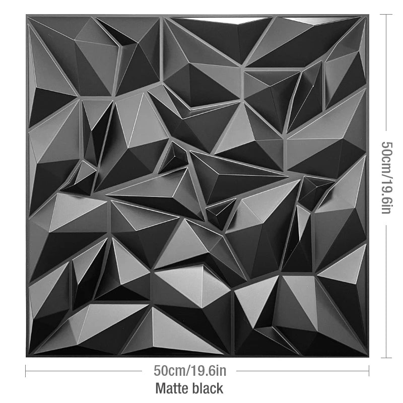 4pcs 50x50cm  Premium 3D Wave Wall panel Stripe Wallpaper PVC Wall Decor Living Room Bedroom Office Decor TV Background 9 sold