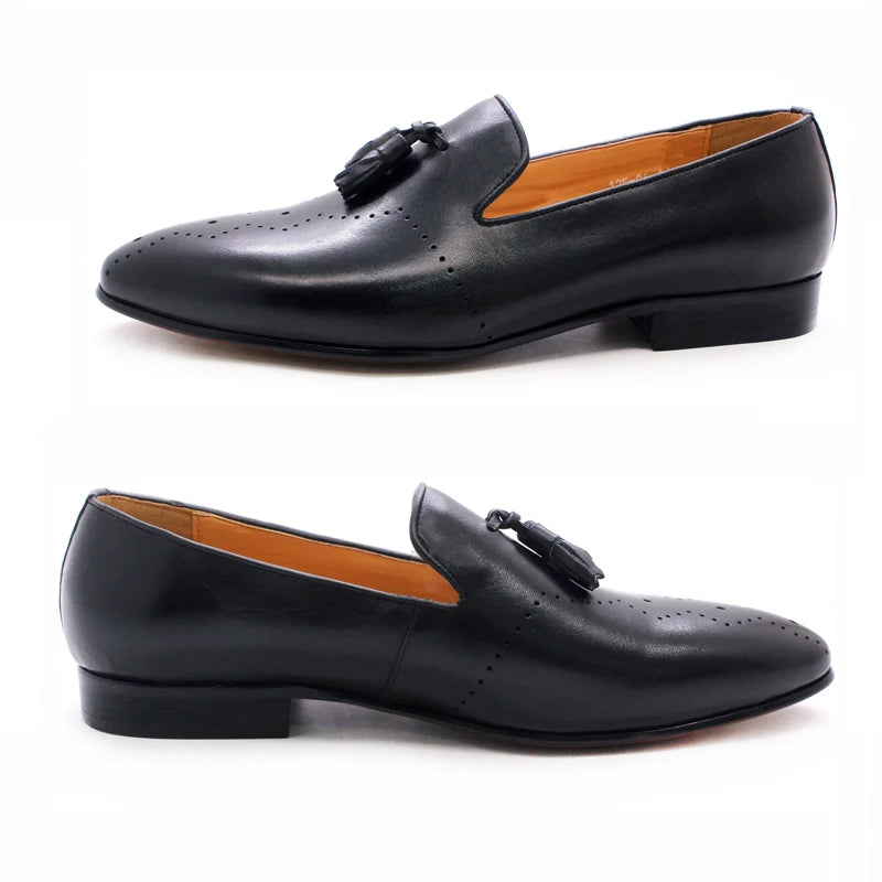 Business Casual Sheepskin Lined Gentlemanly Shoes Easy Wear for Daily Office Social Occasions