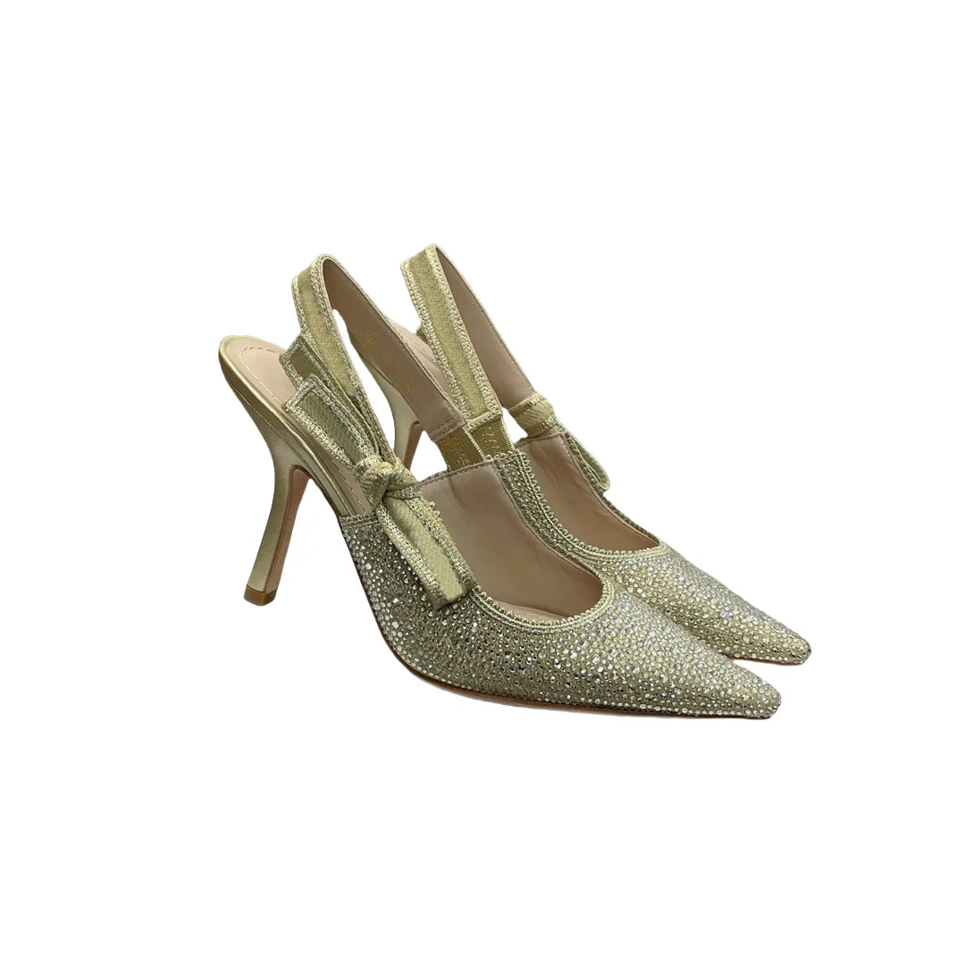 Top Quality Luxury Womens Sandal Casual Lace Flat Fashion Embroidered Muller Shoes Designer Silk Leather Soled High Heel